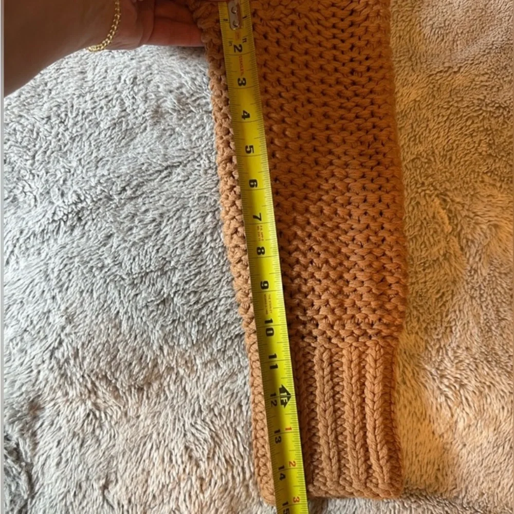 Free People Warm Brown Turtleneck Sweater